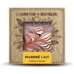 Tablette - chocolat blanc - Marbré Lait - 80g