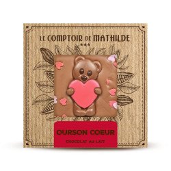 Tablette - chocolat lait - Ourson Coeur - 80g
