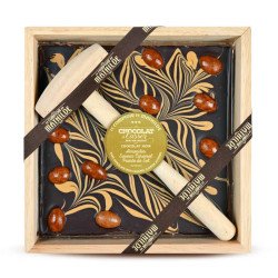 Chocolat A Casser Noir Marbré et Amandes Saveur Caramel 350G